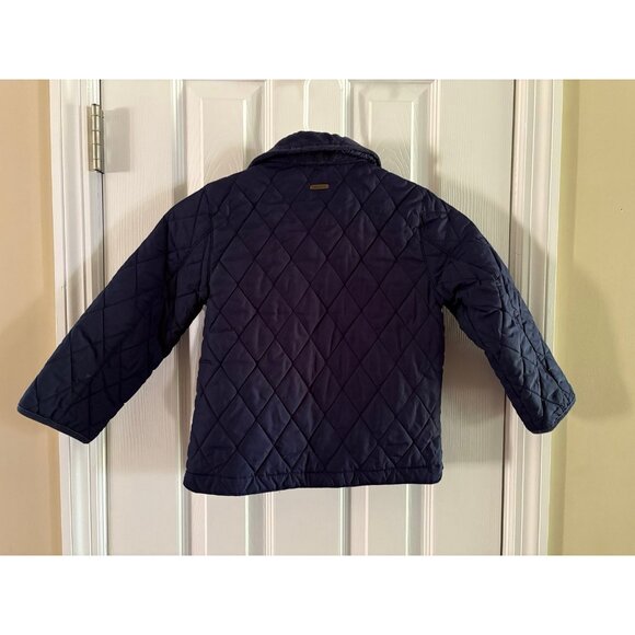 Janie & Jack Navy Blue Quilted Jacket - Picture 2 of 3